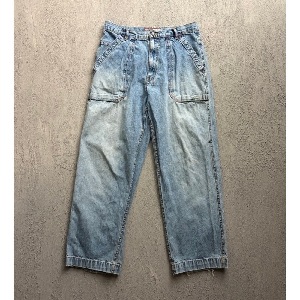 Vintage Old Navy Jeans 30x30 1990s Baggy Carpenter Denim